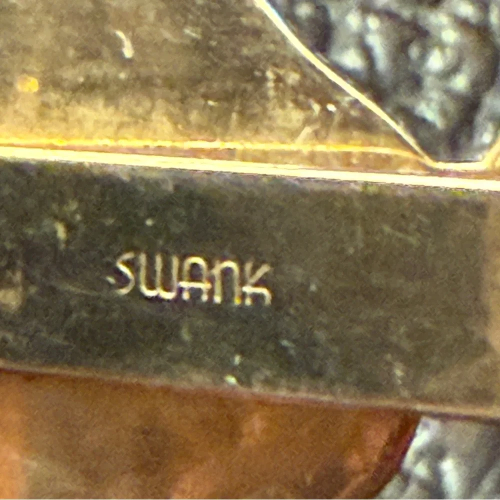 SWANK Gold Filled Money Clip Money Bag Vintage 1970’s